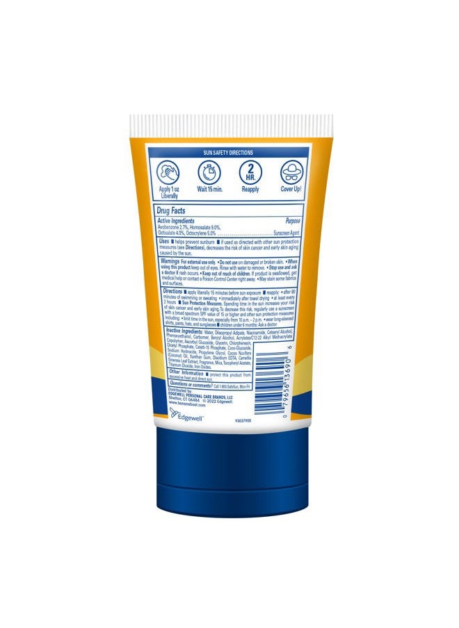 Protection + Vitamins Sunscreen Lotion SPF 50, 4.5 oz - Nourishing, Moisturizing, Vitamin C, Niacinamide, Water Resistant, Dermatologist Tested
