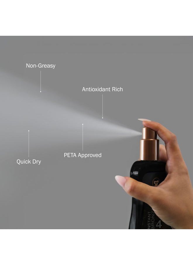 Spray Gel Sunscreen with Instant Bronzer SPF - 4, 8 Ounce | Moisturize & Hydrate Skin | Broad Spectrum | Water Resistant | Non-Greasy | Oxybenzone Free | Cruelty Free