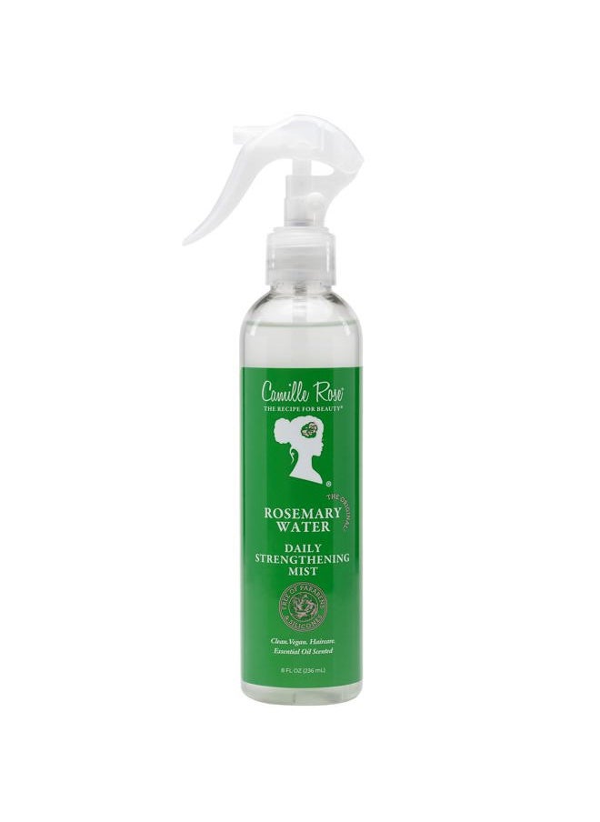 Rosemary Water Daily Strengthening Mist, with Peppermint and Rosemary Essential Oils to Strengthen Strands and Promote Hair Growth, for all Hair Types, 8 fl oz