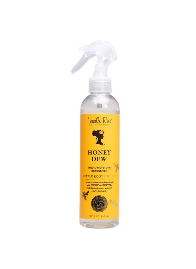 Honey Dew Liquid Moisture Hair Refresher, with Honey and Nettle Root, for a Daily Curl Refresh and Soft, Silky Hair, 8 fl oz