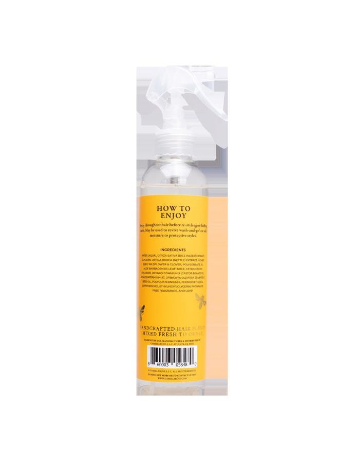 Honey Dew Liquid Moisture Hair Refresher, with Honey and Nettle Root, for a Daily Curl Refresh and Soft, Silky Hair, 8 fl oz