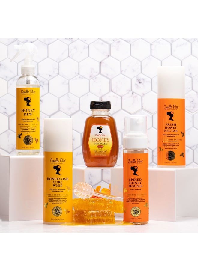 Honey Dew Liquid Moisture Hair Refresher, with Honey and Nettle Root, for a Daily Curl Refresh and Soft, Silky Hair, 8 fl oz