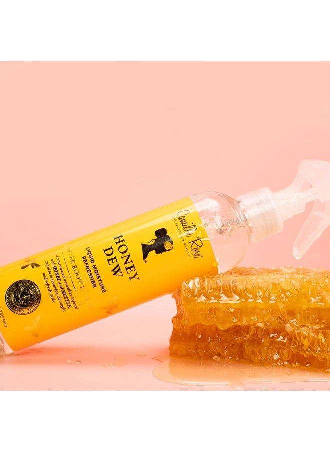 Honey Dew Liquid Moisture Hair Refresher, with Honey and Nettle Root, for a Daily Curl Refresh and Soft, Silky Hair, 8 fl oz