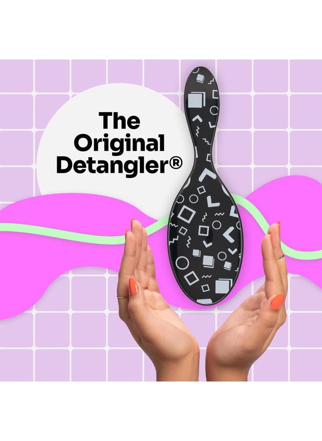 Original Detangler Hair Brush, Hipster Sketch - Ultra-Soft IntelliFlex Bristles - Detangling Brush Glide Through Tangles With Ease For All Hair Types - For Women, Men, Wet & Dry Hair