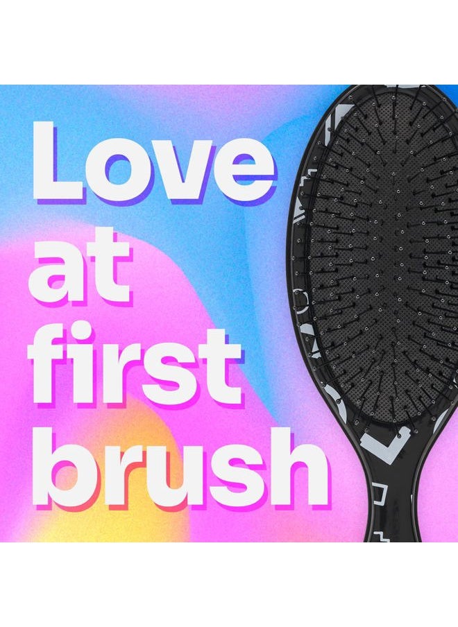 Original Detangler Hair Brush, Hipster Sketch - Ultra-Soft IntelliFlex Bristles - Detangling Brush Glide Through Tangles With Ease For All Hair Types - For Women, Men, Wet & Dry Hair