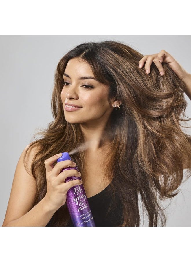 . Spray de Mode Flexible Hold Hairspray | Flexible, Brushable Hold + Workability | Curly, Wavy, Straight, Mini Travel Size, 2.7 Ounce