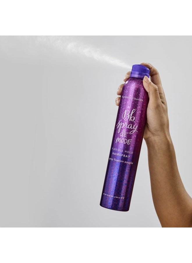 . Spray de Mode Flexible Hold Hairspray | Flexible, Brushable Hold + Workability | Curly, Wavy, Straight, Mini Travel Size, 2.7 Ounce