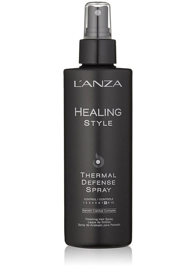 Healing Style Thermal Defense Spray with Strong Hold Effect - Eliminates Frizz, Detangles and Boosts Hair´s Shine, With UV and Heat Protection to prevent sun and styling damage (6.8 Fl Oz)