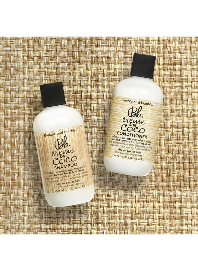 . Creme De Coco Coconut Conditioner | For Rich Moisture | Anti Frizz + Hydrating | Curly, Wavy, Straight, 8.5 Fl Oz
