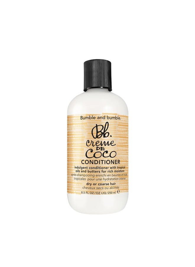 . Creme De Coco Coconut Conditioner | For Rich Moisture | Anti Frizz + Hydrating | Curly, Wavy, Straight, 8.5 Fl Oz