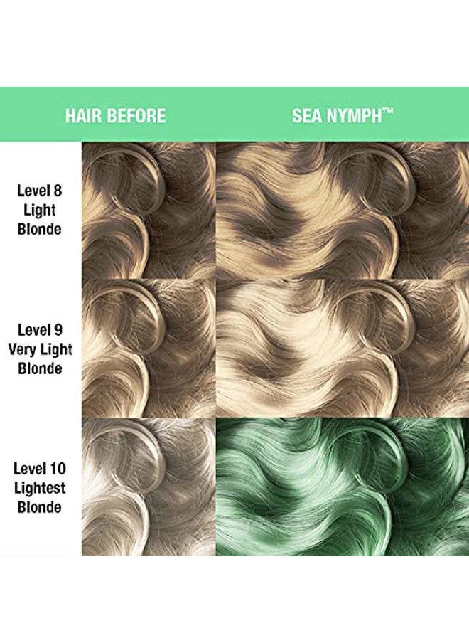 Sea Nymph Hair Dye - Creamtone Perfect Pastel - Semi Permanent Hair Color - Pastel Mint Green with Yellow Undertones - Vegan, PPD & Ammonia Free - For Coloring Hair on Women & Men