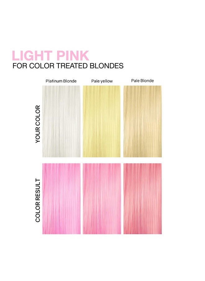 Viral Duo Color Depositing Colorwash Shampoo & Conditioner Set + Bondfix Bond Rebuilder, Semi Permanent Hair Color, Vegan Hair Dye, Light Pink