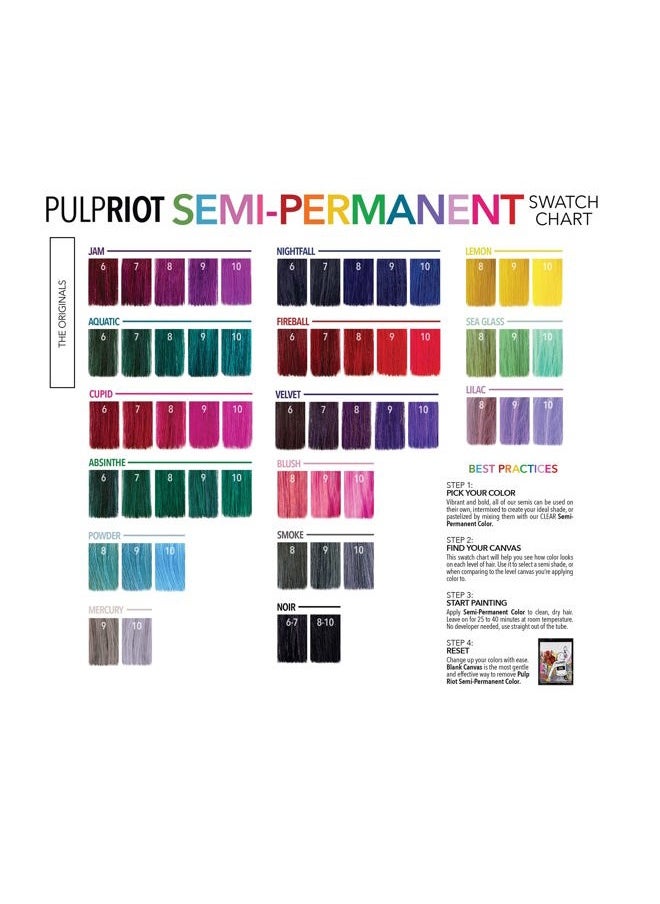 Pulp Riot Semi-Permanent Hair Color 4oz- Absinthe