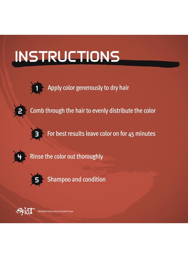 Midnight Amber Semi Permanent Hair Dye Kit, 1 Application, Includes Deep Reconstructor Conditioner, Lasts 30 Washes, No Bleach Required, Vegan & Cruelty Free Hair Color