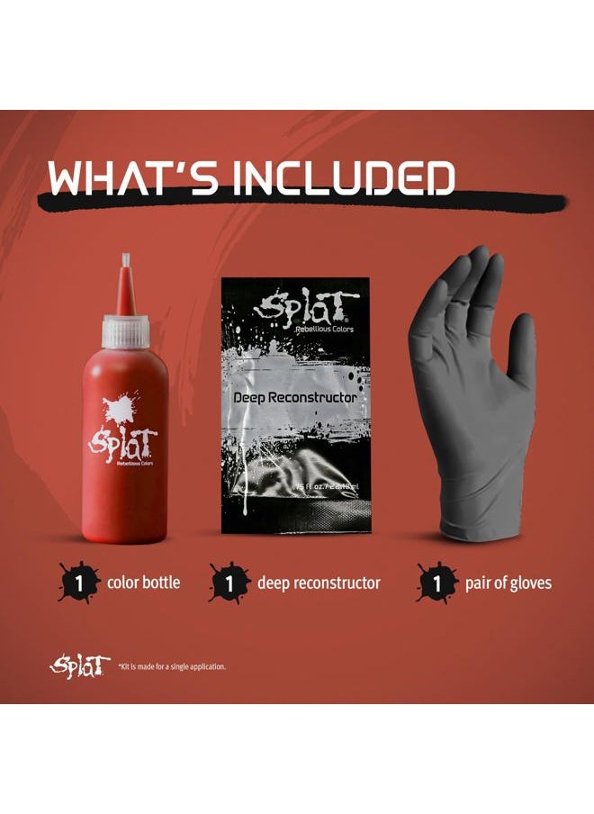 Midnight Amber Semi Permanent Hair Dye Kit, 1 Application, Includes Deep Reconstructor Conditioner, Lasts 30 Washes, No Bleach Required, Vegan & Cruelty Free Hair Color