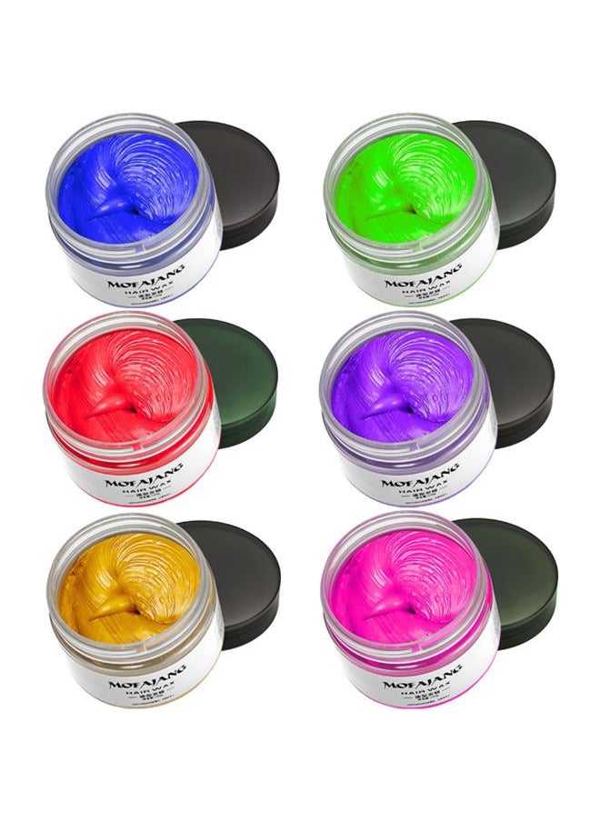 Temporary Hair Color Chalk For Kids, Hair Wax Color For 4 5 6 7 8 9 Year Old Girl Gifts, Birthday,Party, Cosplay DIY, Children's Day, Halloween, Christmas (6, Red Pink Gold Blue Green Purple)