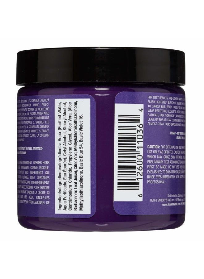 Classic Electric Amethyst Semi Permanent Hair Color - Bright Purple Hair Dye for Women & Men That Lasts 4-6 Weeks - Vegan, Ammonia & Cruelty-Free - Create & Mix Custom Shades (4oz)