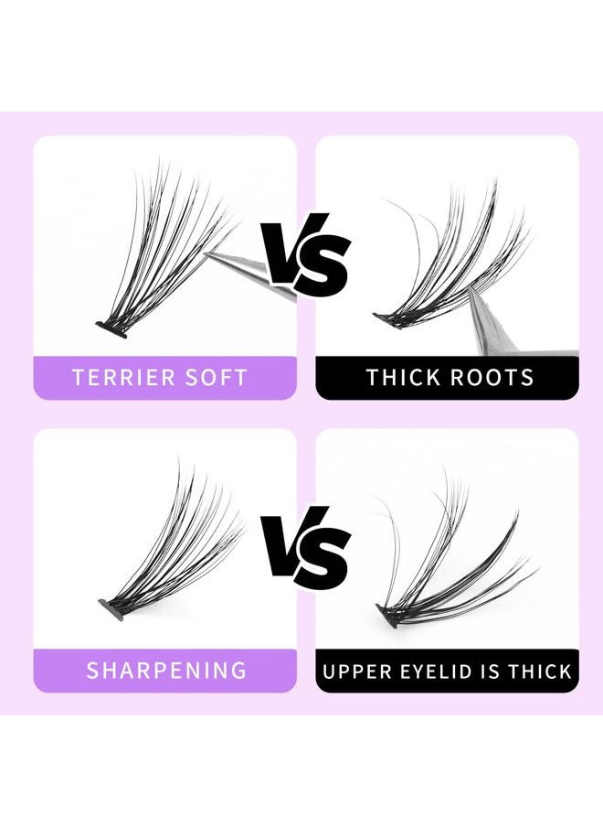 20D 8-20mm To Choose 8-10-12-14mm MIX/14-16-18-20mm MIX rofessional Makeup Individual Cluster Eyelashes Grafting Fake False Eyelashes Eyelash Extension Individual Eyelash Bunche (20D-16mm)