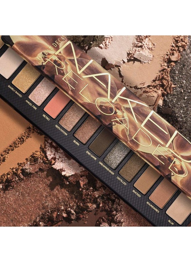 Urban Decay Naked Reloaded, Nude Bronze Neutral Eyeshadow Palette, Matte, Metallic, Shimmer Finish, 12 Warm Bronze Eye Shadows, Natural Soft Glam Smokey Eye Makeup, Vegan, Cruelty-free
