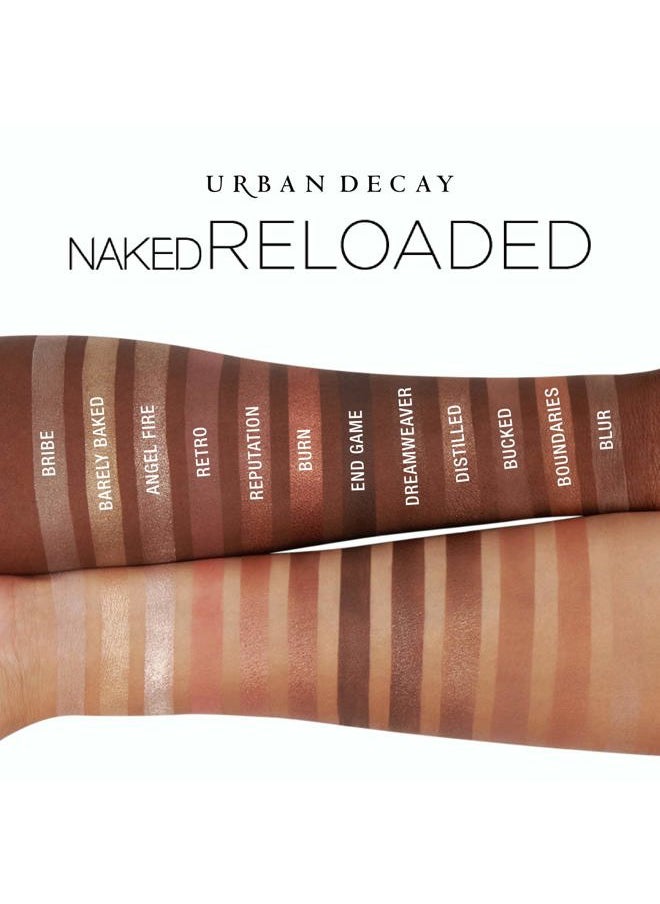 Urban Decay Naked Reloaded, Nude Bronze Neutral Eyeshadow Palette, Matte, Metallic, Shimmer Finish, 12 Warm Bronze Eye Shadows, Natural Soft Glam Smokey Eye Makeup, Vegan, Cruelty-free