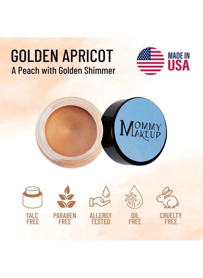 Any Wear Creme Eyeshadow - Waterproof, Smudge-proof, Highly Pigmented - Cream Eye Shadow for Eyes, Cheeks & Lips - Oil-free, Paraben-Free, Cruelty Free (Golden Apricot)