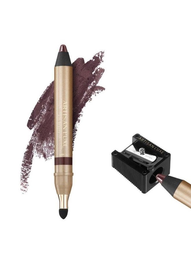 Beauty Velvet Jumbo Eyeliner Pencil - Smokey Eyes in 3 Minutes - Water-Proof, Smudge-Proof, Long-Lasting - Age-Defying Essential Oils - Tempt (Shade: Deep Plum)