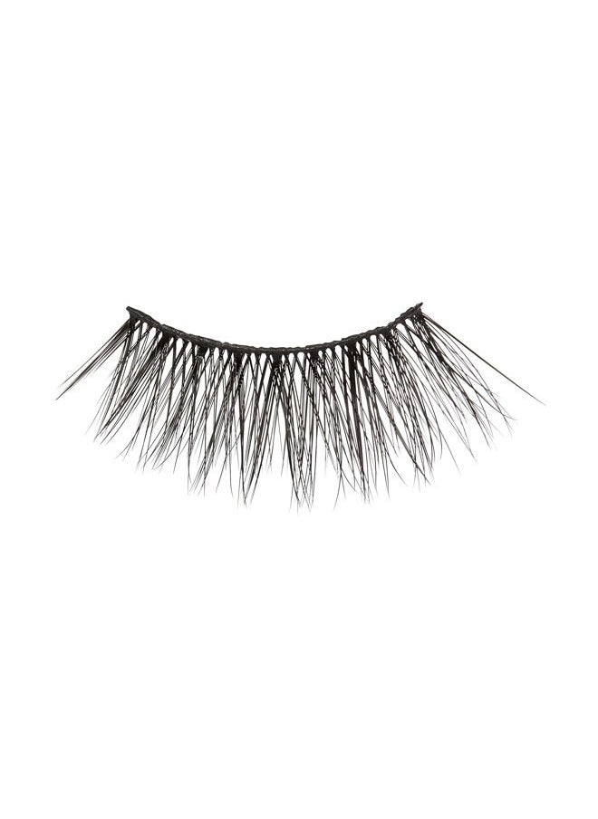 Magnetic Lashes, Charm, 1 Pair of Synthetic False Eyelashes With 5 Double Strength Magnets, Wind Resistant, Dermatologist Tested Fake Lashes Last Up To 16 Hours, Reusable Up To 15 Times, Black