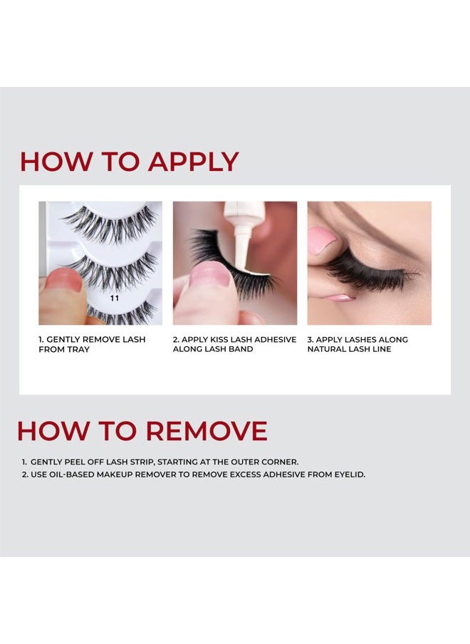 So Wispy Curated Collection of Bestselling False Eyelash Styles Multipack, Volume & Curl, Lash Extensions Look, Signature Wispy Effect, Cruelty Free, Reusable, Contact Lens Friendly, 5-Pair