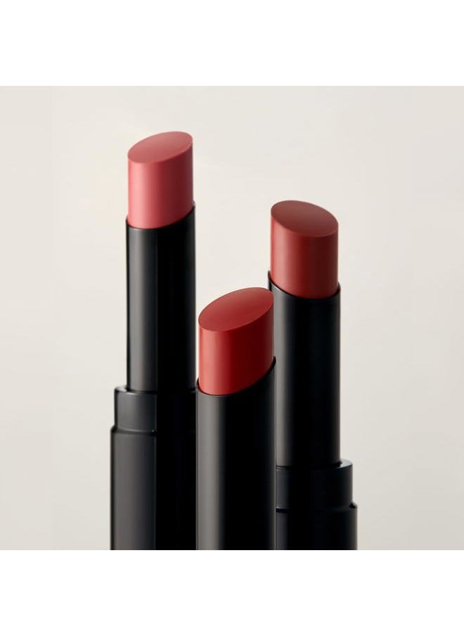 Sensual Powder Matte Lipstick #489 HEE | Comfort and Soft Velvet Finish for Daily Use, Long-lasting, Hydrating & Moisturing, Korean Makeup, 0.11 oz. (3g)