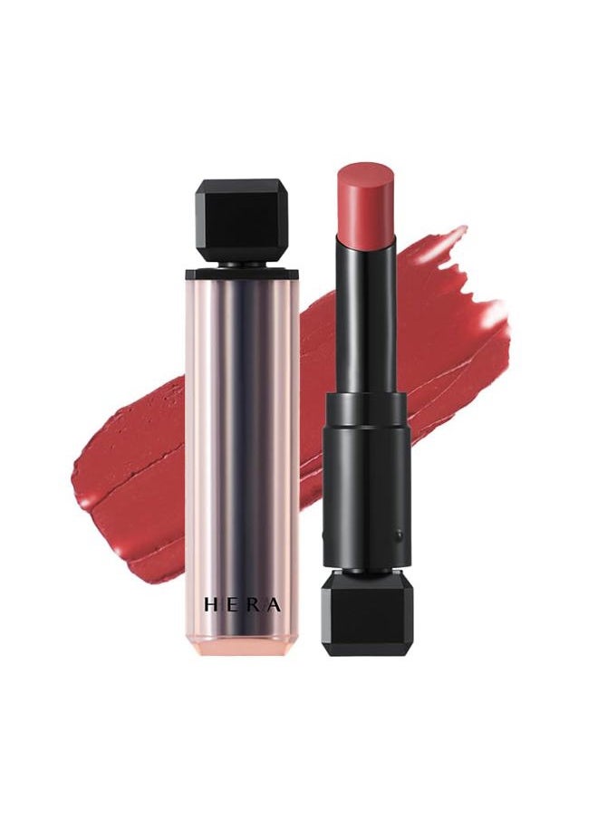 Sensual Powder Matte Lipstick #489 HEE | Comfort and Soft Velvet Finish for Daily Use, Long-lasting, Hydrating & Moisturing, Korean Makeup, 0.11 oz. (3g)