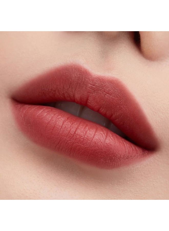 Sensual Powder Matte Lipstick #489 HEE | Comfort and Soft Velvet Finish for Daily Use, Long-lasting, Hydrating & Moisturing, Korean Makeup, 0.11 oz. (3g)