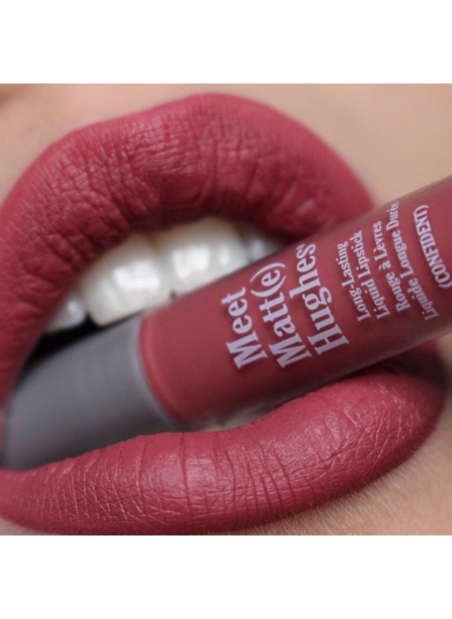 Meet Matte Hughes Long Lasting Liquid Lipstick - Confident for Women - 0.25 oz Lip Gloss
