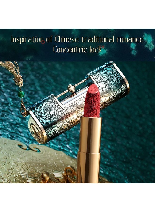 Blooming Rouge Love Lock Lipstick Long-Lasting Sculpting Lipstick Misty Matte Finish Lightweight Nourishing for Everyday Use (M1311 My One and Only)