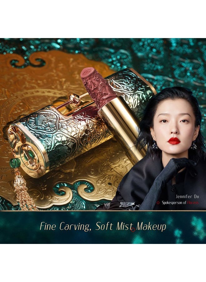 Blooming Rouge Love Lock Lipstick Long-Lasting Sculpting Lipstick Misty Matte Finish Lightweight Nourishing for Everyday Use (M1311 My One and Only)