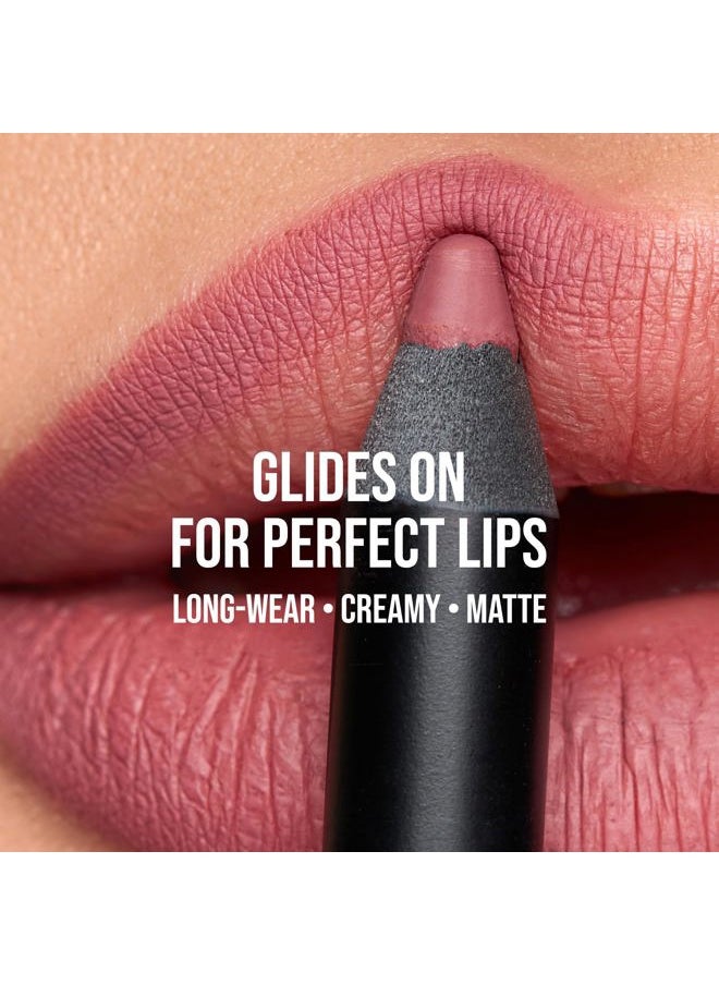 Dark Pink Lip Crayon (Vegan) - Long Lasting and Waterproof - Buff