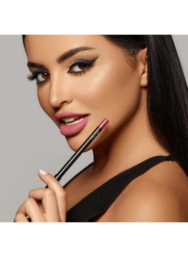 Dark Pink Lip Crayon (Vegan) - Long Lasting and Waterproof - Buff