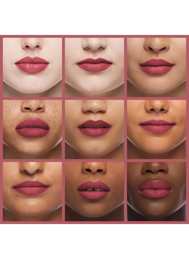 Dark Pink Lip Crayon (Vegan) - Long Lasting and Waterproof - Buff