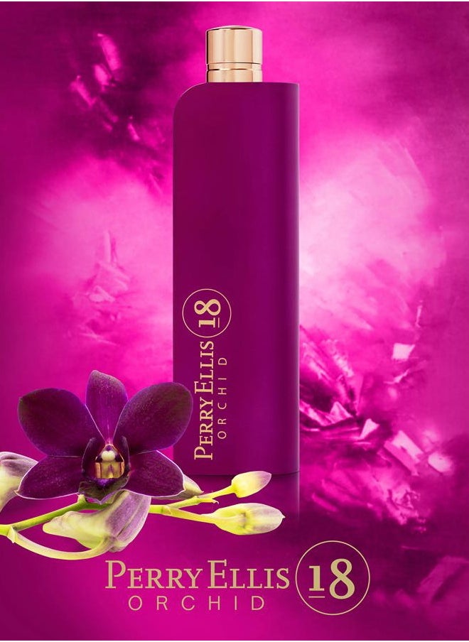 Perry ellis 18 orchid for women - 4-piece gift set, 3.4 Fl Ounce