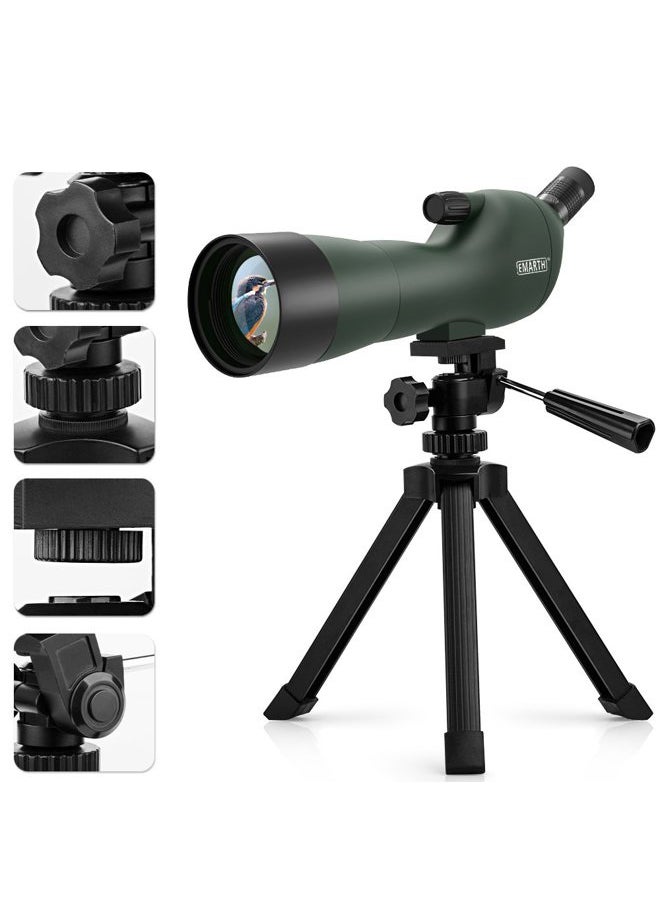 20-60x60AE 45 Degree Angled Spotting Scope with Tripod, Phone Adapter, Carry Bag, Scope for Target Shooting Bird Watching Hunting Wildlife