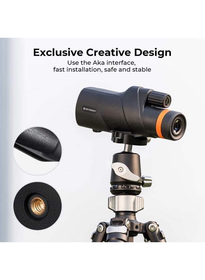 ® 12X50 Monocular Telescope with Cleaning Cloth, FMC Lens & BAK4 Prism Telescopes for Adults, Sky Captain HD Monocular for Bird Watching Hunting Hiking Camping Travelling