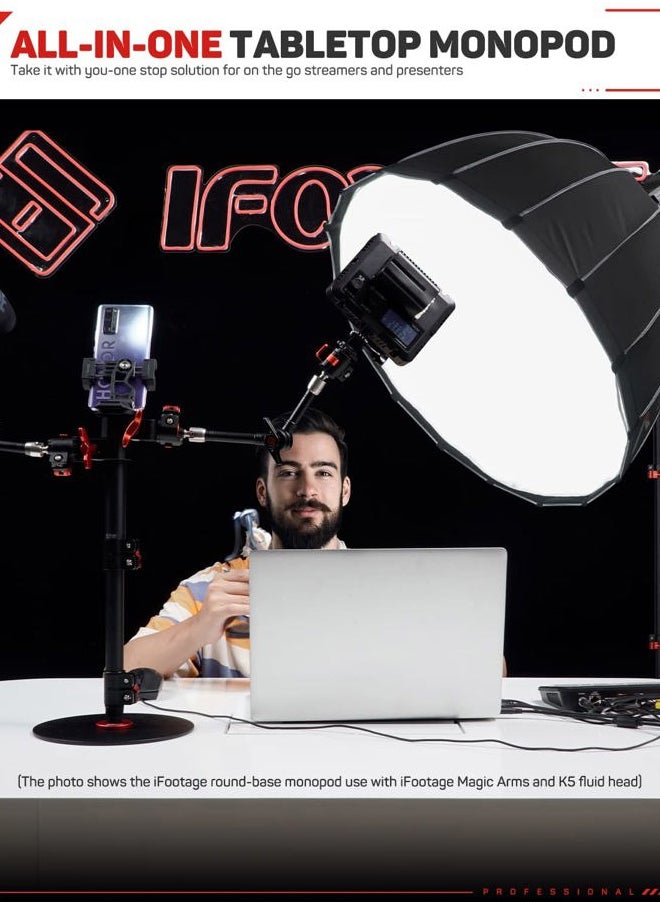 Cobra 2 Round Base Monopod, 22