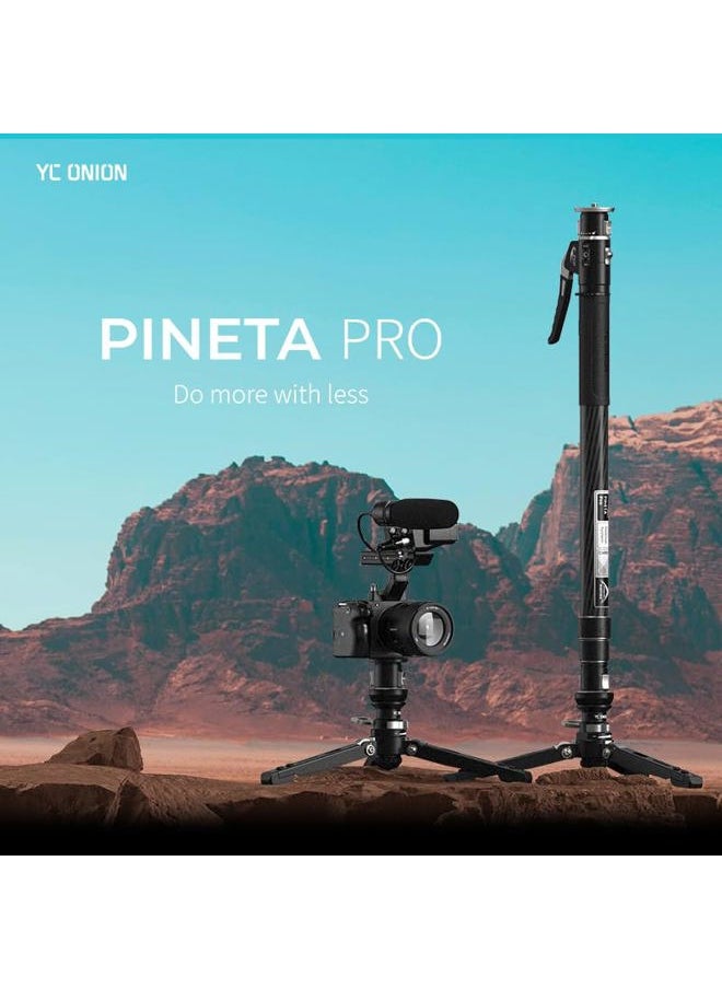 Pineta Carbon Fiber Camera Monopod, Professional Camera Monopod, Camera Tripod with FEISO Release System,Stands Adapted for Mobile Phones，Stands adapted for Table Computers