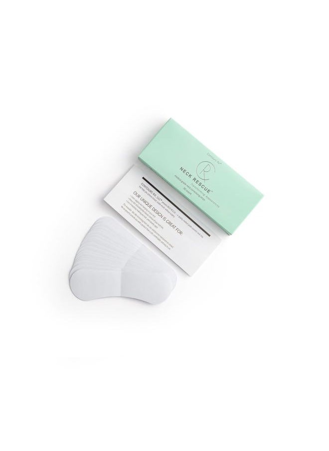 Neck Rescue - Anti-Aging Neck Strips for Crepey Skin - Tighten, Lift and Firm Fine Lines and Wrinkles - Long Lasting Treatment - Organic, Hypoallergenic, Latex Free (30 Count)