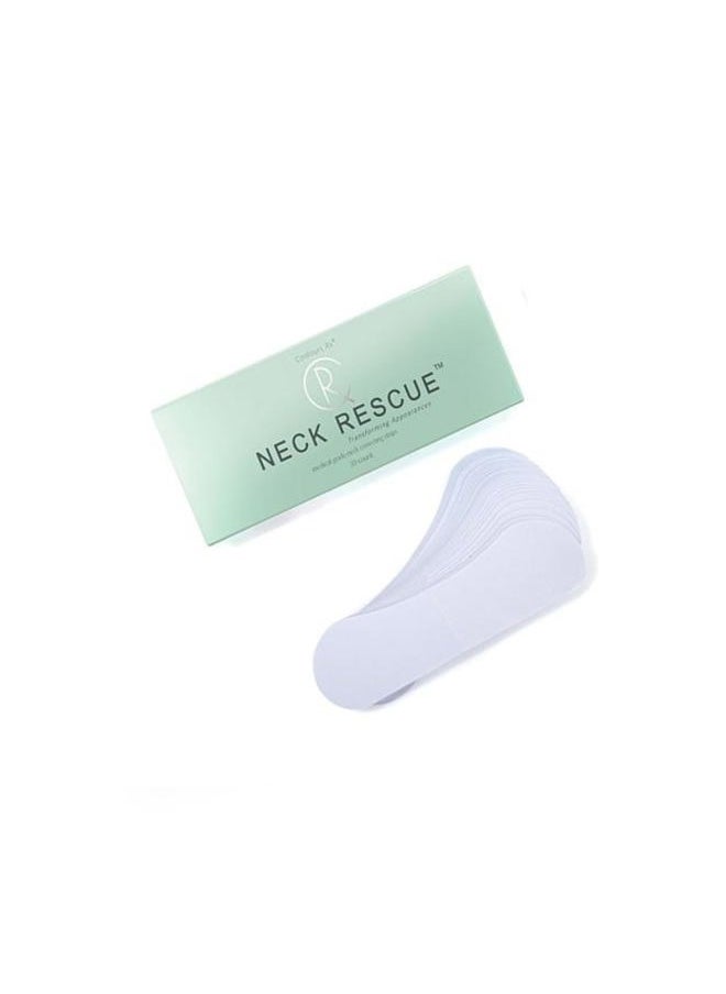 Neck Rescue - Anti-Aging Neck Strips for Crepey Skin - Tighten, Lift and Firm Fine Lines and Wrinkles - Long Lasting Treatment - Organic, Hypoallergenic, Latex Free (30 Count)