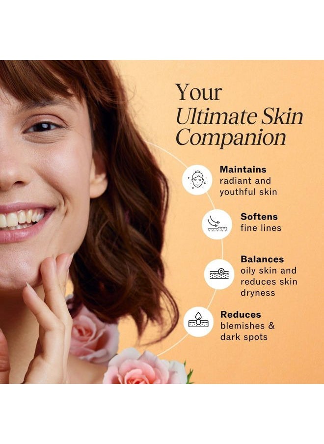 Face and Neck Moisturizer for Women and Men - Moisturizer Face and Neck Cream for Dry Skin and Dark Spot Brightening - Rose and Pomegranate Extracts - 1.7oz