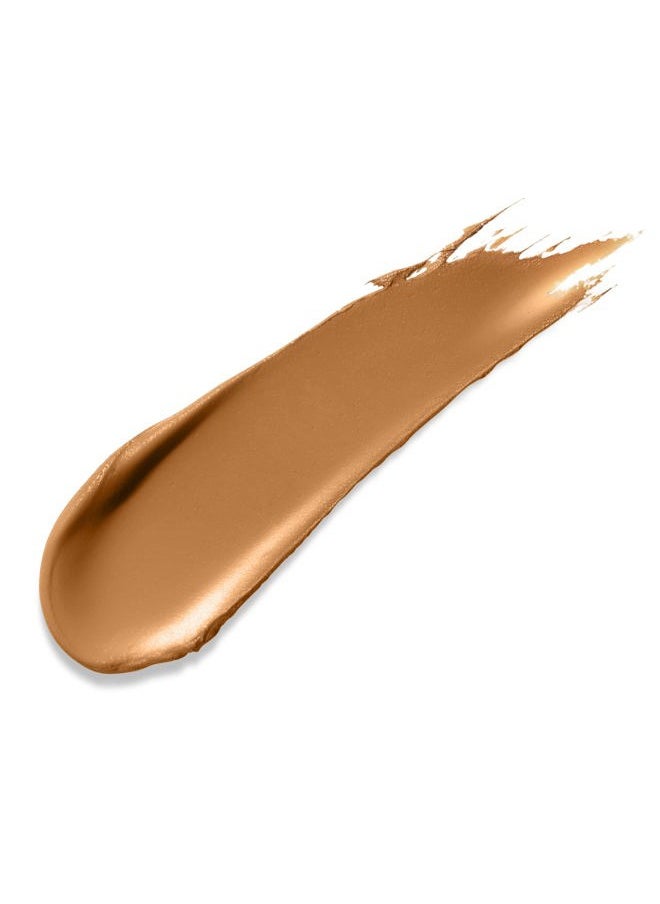 Foundation Balm, FB 12 (Deep) shade + brush: Light diffusing. Full coverage, buildable, blends, blurs, corrects, evens out complexion, and hydrates. All skin types. Makeup artist go to.