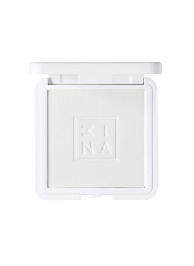 MAKEUP - Vegan - Cruelty Free - The Setting Compact Powder 100 - White - Fixes and Sets Makeup - Mineral Powder - Long Lasting - Mattifying Effect - Absorbs Extra Oilness - Natural Finish