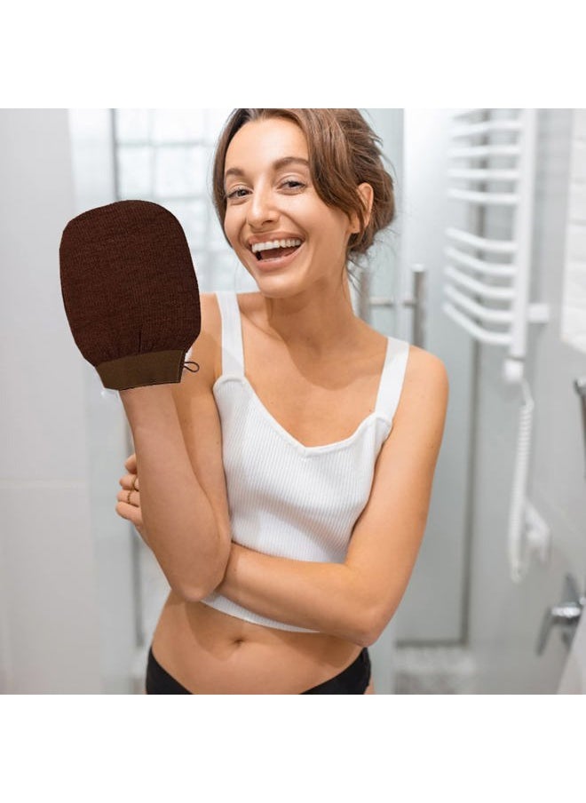 8 Pack Exfoliating Glove, Body Scrub Korean Exfoliating Mitt Exfoliating Scrub Washingcloth Dead Skin Remover for Body, Exfoliation, Keratosis Pilaris