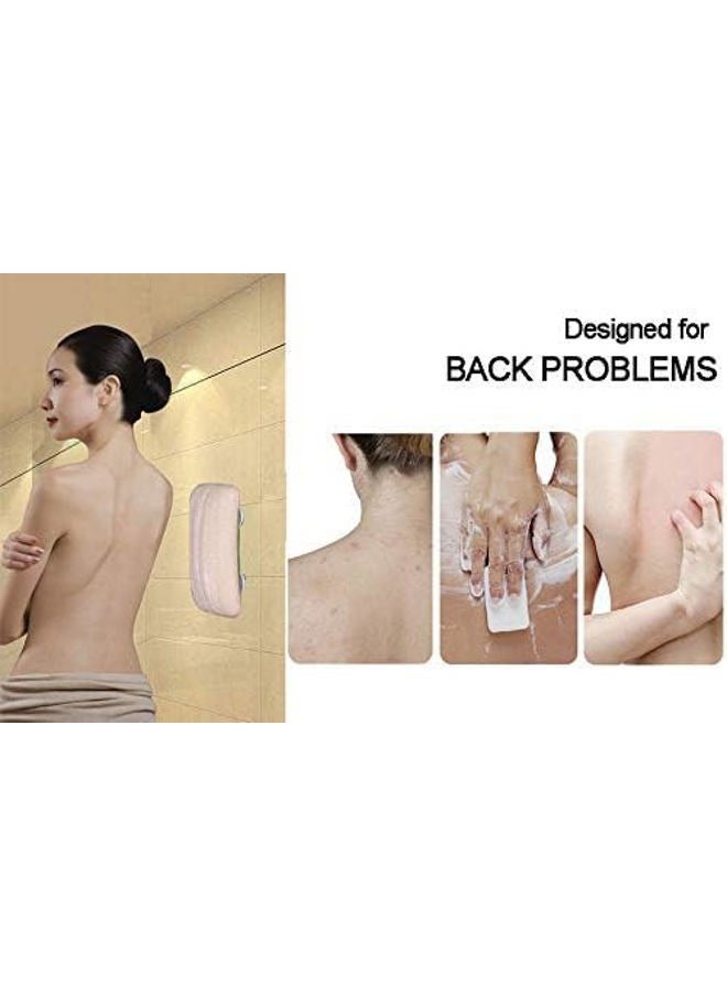 Back Scrubber for Shower, Hands-Free Natural Back Loofah for Shower,Replacement Loofah Shower Brush