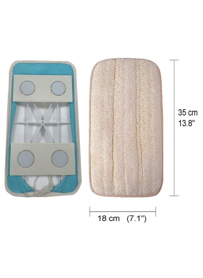Back Scrubber for Shower, Hands-Free Natural Back Loofah for Shower,Replacement Loofah Shower Brush